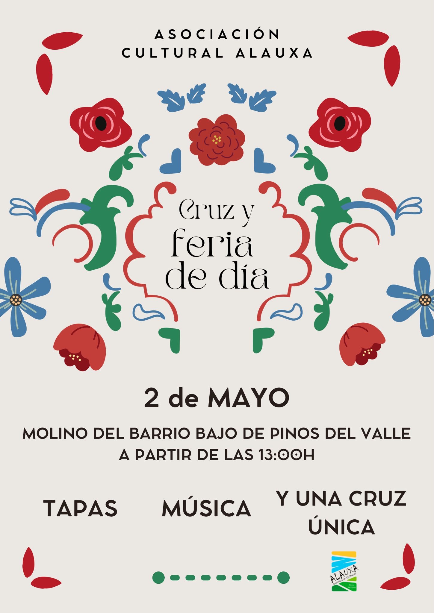 Cartel: 🌺💃 ¡Vive el Día de la Cruz como se merece! 💃🌺